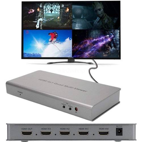 HQMS4/1 HDMI Switch 4 in 1 Out with Quad Multi Viewer - 1