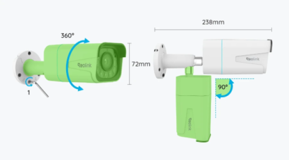 C8MP 2.7-13.5MM (5X ZOOM) POE IP BULLET KAMERA - 1