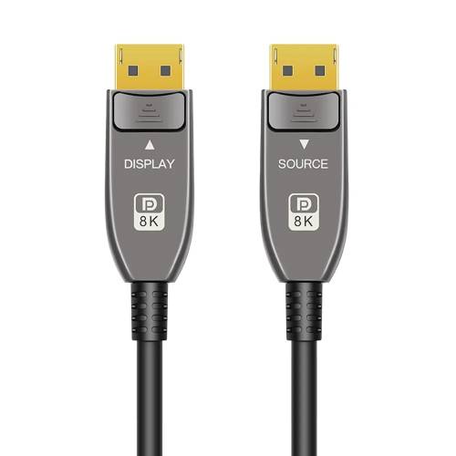 DK8K-20F DİSPLAYPORT FİBER KABLO 20 METRE 8K - 0