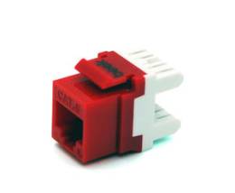 KJC6180K UTP CAT6 180 DERECE KEYSTONE JACK KIRIMIZI