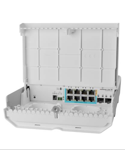 netPower Lite 7R - CSS610-1Gi-7R-2S+OUT 8 Port Dış Mekan Ters PoE Switch - 1