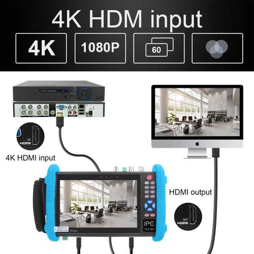 NF-716ADHS PRO All-in-one IPC CCTV Camera Tester - 6