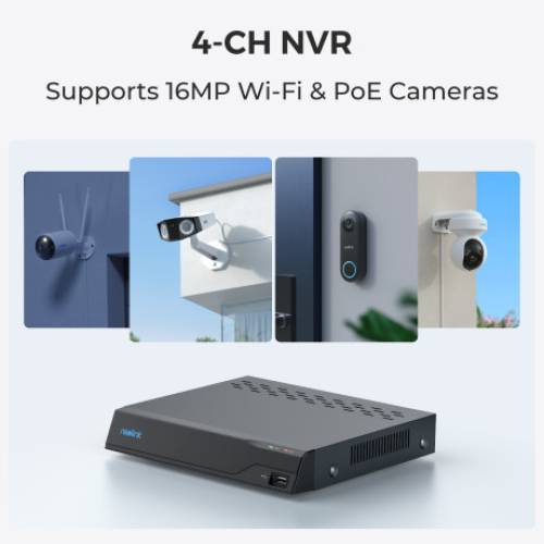 NVS4 4 KANAL POE NETWORK KAYIT CİHAZI - 1