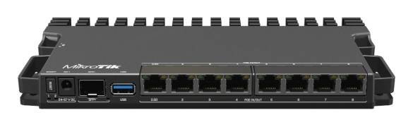 RB5009UPr+S+IN - 8 Port PoE-Out Firewall Router - 0