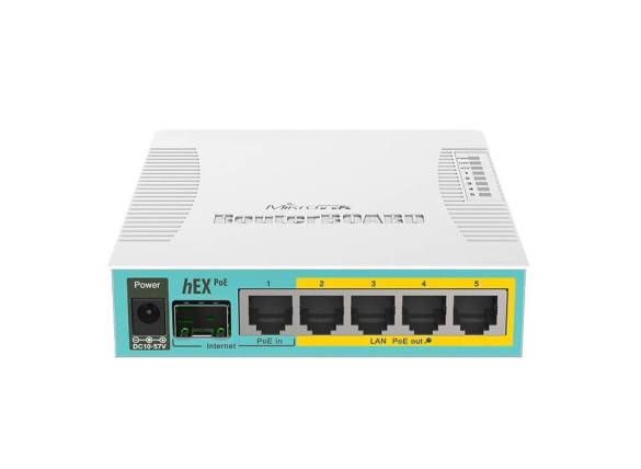 RB960PGS - MikroTik hEX PoE 4 Port PoE Gigabit PoE Firewall Router Switch - 0