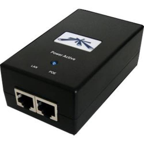 UBNT POE‑24‑12W‑G - UBNT 24v 500mA Gigabit POE Adaptor - 0