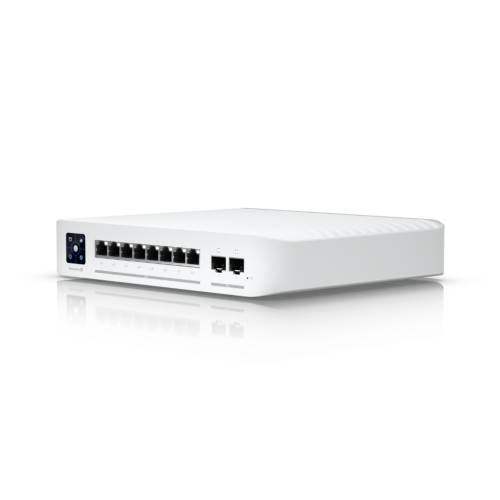 UBNT UniFi USW-Enterprise-8-PoE-EU 8 Port PoE+ 2.5G Yönetilebilir Switch - 0